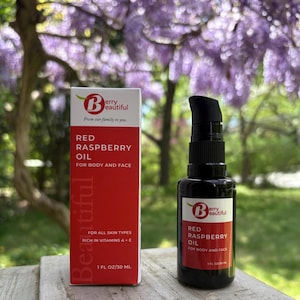 Red Raspberry Seed Oil - Cold-Pressed by Berry Beautiful from Washington State Grown Red Raspberries