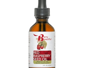 Red Raspberry Seed Oil 2 oz – Cold-Pressed, Unrefined – Natural Carrier Oil for Skin