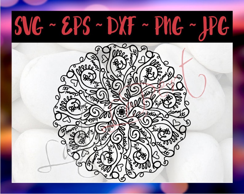 Download Fuck Off Mandala SVG Mature Cricut Silhouette Bitch | Etsy