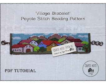 Peyote Stitch Village Bracelet