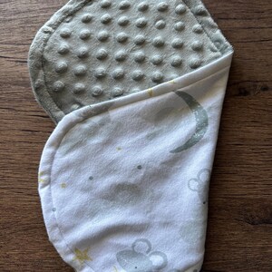 Sleepy Mice Baby Burp Cloth, Neutral Baby Burp Cloth