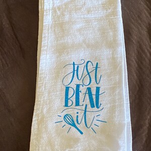 Just Beat It Kitchen Towel