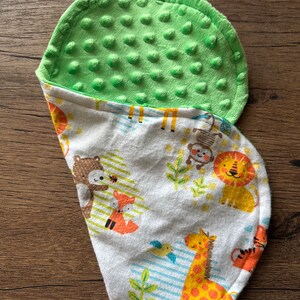 Zoo Animals Baby Burp Cloth
