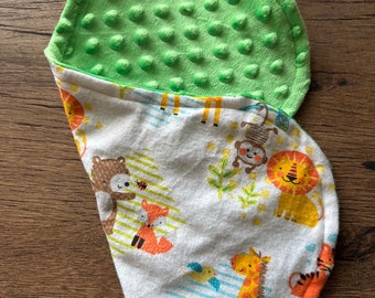 Zoo Animals Baby Burp Cloth