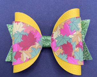 Fall Leaves Hair Bow (multiple styles)