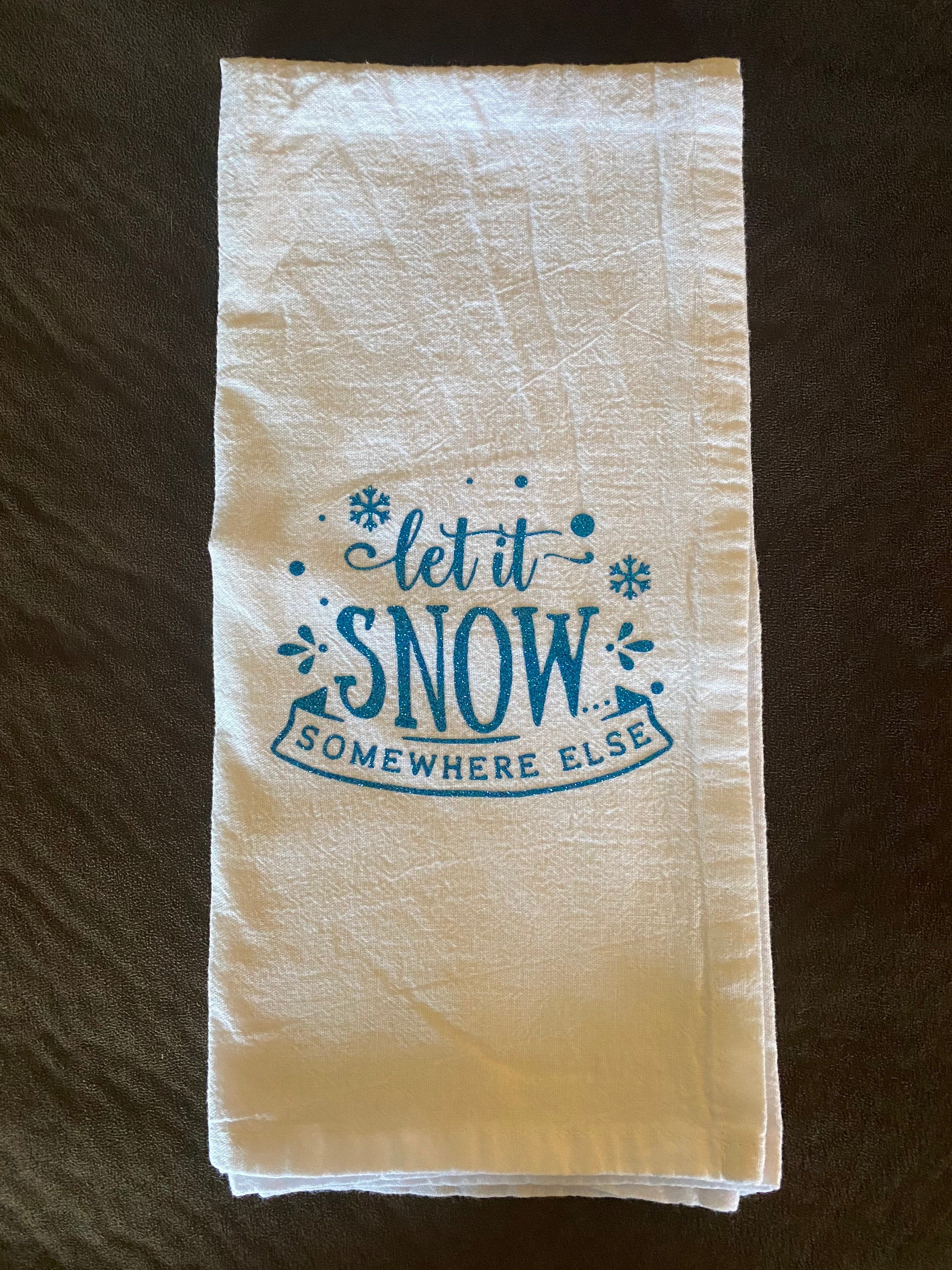 Decorative Towel Let It Snow Set/2 Kitchen - Set Of Two Dish