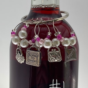 Purses Wine Glass Charm Set