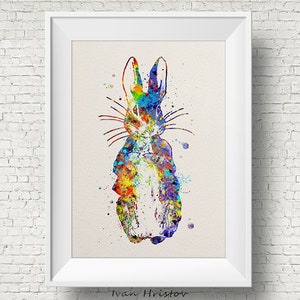Peter Rabbit print, Peter Rabbit, Beatrix Potter- Acuarela, Art Print, Giclee, Watercolor Print, póster, Home Decor, kids art