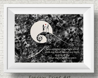Jack Et Sally Citation Etsy Canada Jack Et Sally Citation Etsy Canada