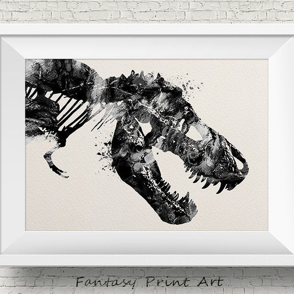 T Rex Painting Etsy