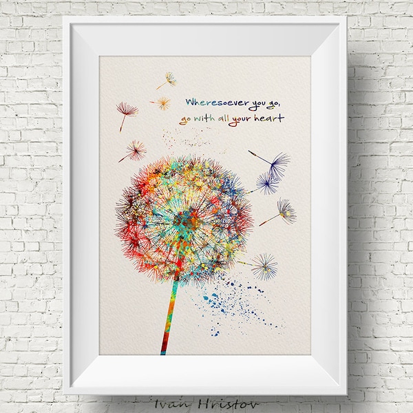 Dandelion Art - Etsy