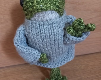 Tunic Sweater Knitting Pattern – Fits Dot Pebbles Frog (PDF)