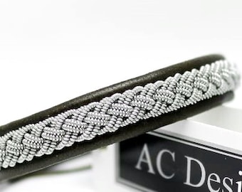 Reindeer Leather Sami Bracelet – LEIPT | Handmade Nordic Jewelry | Viking Cuff by AC Design Sweden