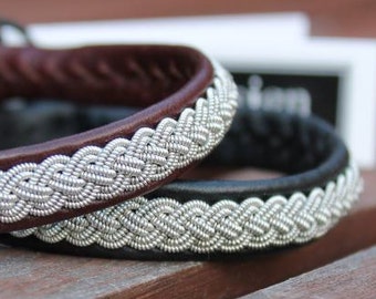 Handmade Reindeer Leather Sami Bracelet RAN: Swedish Lapland Viking Armband