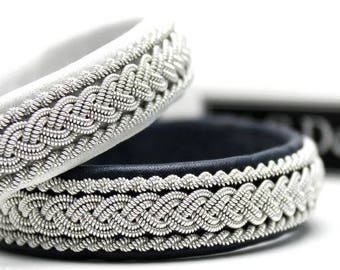 Sami bracelet HUGIN handmade saami lapland armband | lapon jewellery | leather viking style