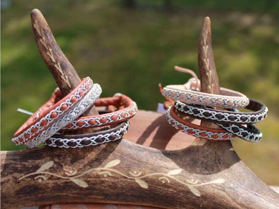 Leather bracelet making kit, Do it yourself jewelry, Sami jewelry