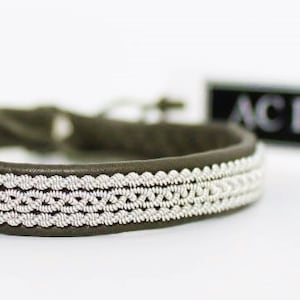 Bracelet sâme DEMANDEZ brassard saami bracelet lapon bijoux sur mesure bracelet laponie style viking bijouterie suédoise Conception CA image 4