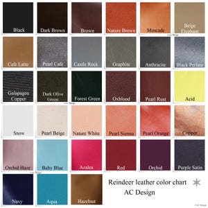Sami bracelet reindeer color chart