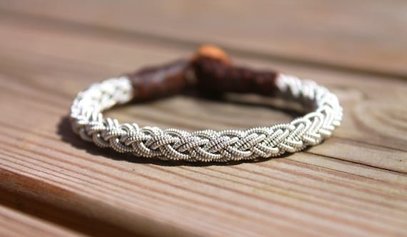 Sami Bracelet TRYM Handmade in Sweden Saami Armband Braided in