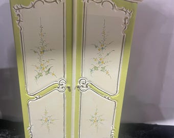 1/12th Bespaq/ JiaYi dolls house bedroom wardrobe . Complete with lots of drawers and shelves inside . Pan Miniatures.