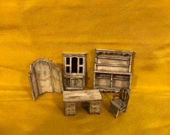 1/48th  dolls house furniture kit .Handmade Pan Miniatures