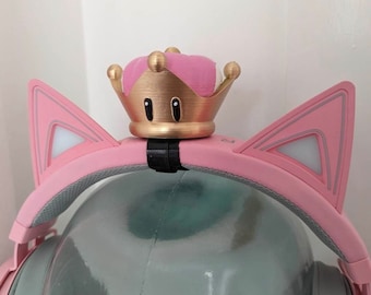 Mario Series Inspired Headset Headphones Super Crown Peachette Bowsette Streamer Accessory