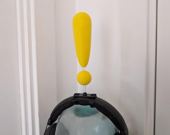 Exclamation Mark Cosplay Headset Headphones Accessory Decoration - Video Game MMO inspired 3D Printed Accessory