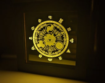 Legend of Zelda USB Lightbox Light Lamp Frame - Gate of Time Skyward Sword Inspired Art