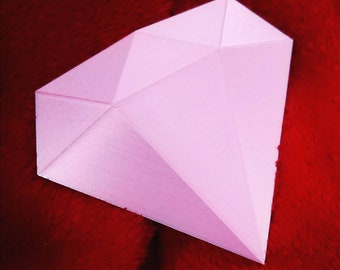 Steven Universe inspired Pink Diamond Gem 3D Printed