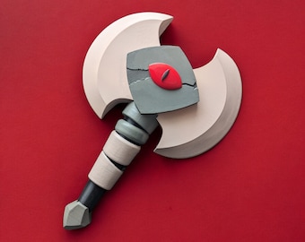 Handheld Mini Axe Cosplay Prop Cosplay Accessory - Cult of the Lamb Inspired Costume Prop