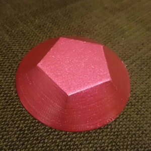 Steven Universe inspired Rose Quartz Gem 3D Printed image 1