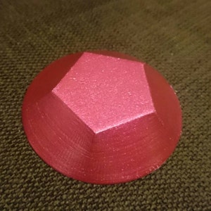 Steven Universe inspired Rose Quartz Gem 3D Printed