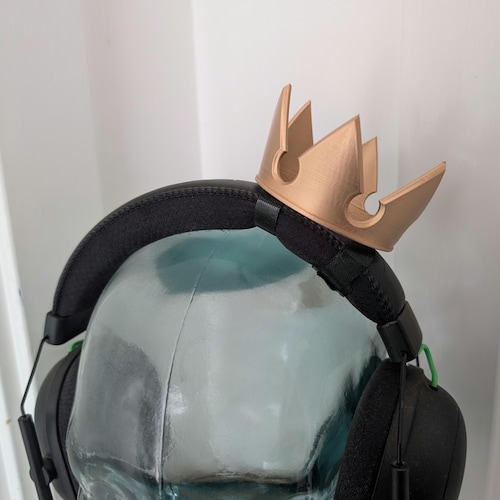 Kingdom Hearts Inspired Sora Crown Streamer Headset Headphones