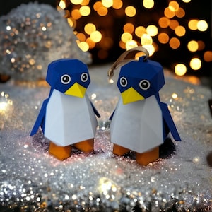 Retro Mario 64 Inspired Penguin Christmas Ornament Decoration