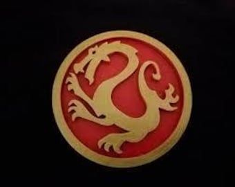 Mulan Inspired Dragon Design Medal Medallion Disc