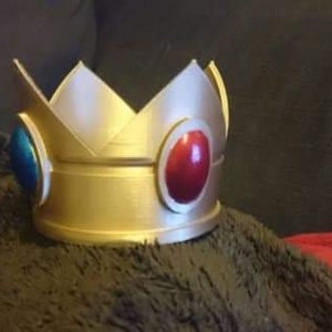 Princess Peach-inspired Crown - 3D Printed
