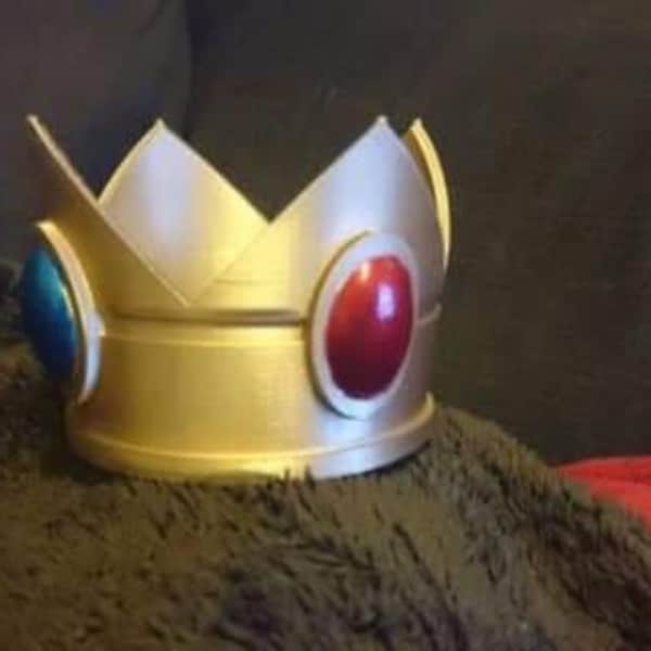 Princess Peach-inspired Crown - 3D Printed