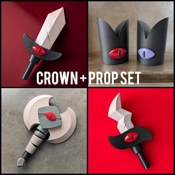 Sacrificial Lamb Kit - Crown and Horns Set With Mini Axe, Dagger