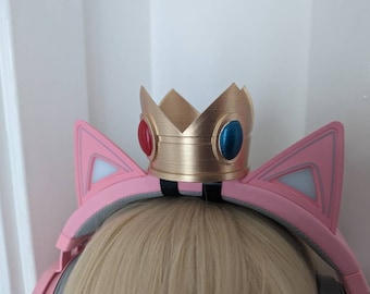 Prinzessin Pfirsich inspirierte Headset Kopfhörer Krone Streamer Zubehör