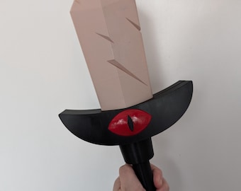 Cult of the Lamb Inspired Mini Crusader's Blade Cosplay Prop