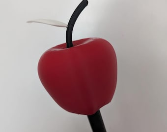 Ponteira de bengala em formato de maçã para cosplay - Adereço de fantasia inspirado em Lúcifer, de Hazbin Hotel