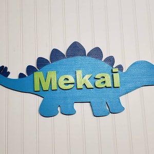 Dinosaurier Namensschild Kinder namensschild | Namensschild Kinderzimmer | Kinderzimmer Dekor | Kinderzimmer Dekor | Namensschild | Baby Shower Geschenk