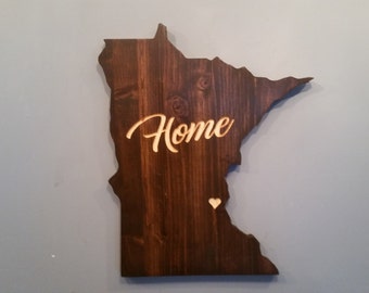 Minnesota State Sign, Minnesota, Personalized State Decor