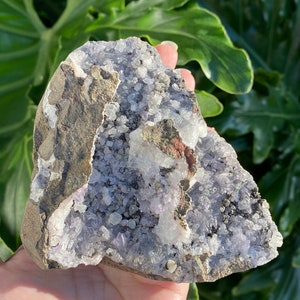 Purple Apophyllite Druzy Specimen - Quartz  - Raw Crystals - Apophyllite Cluster