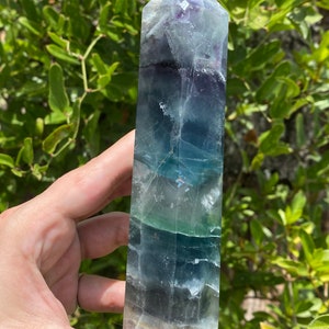 Rainbow Fluorite Tower - Fluorite - Crystal Tower - Healing Crystals - Crystals - Fluorite Tower