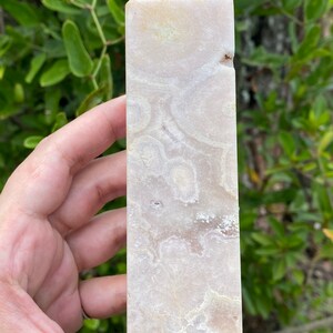 Pink Amethyst & Flower Agate Crystal Tower: Healing Stone (5.5 in)