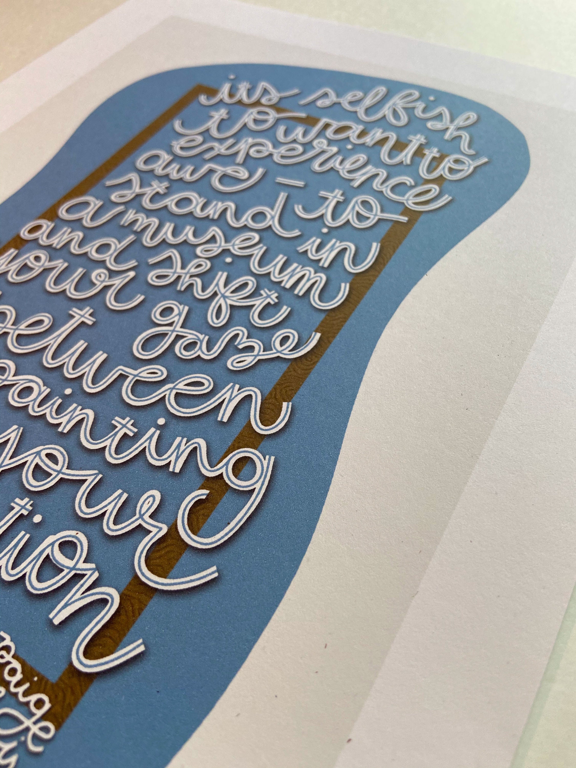 In a Museum Art Print Etsy