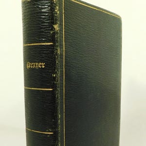 Antique Georgian Leather Bound Common Prayer Church Service Bible Book 1824 (17370)