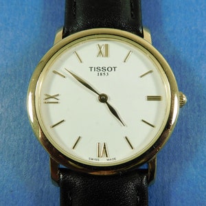 Working Gents Mans Tissot C276K Gold Plated Quartz Watch Wristwatch New Battery 16246