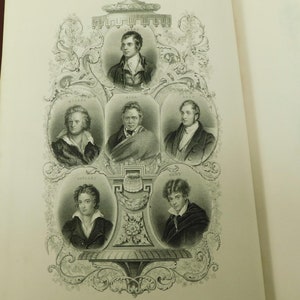 Antyczna wiktoriańska kasetka na literaturę, poezję, prozę, antologię książek Byrona i in. V4 (17493)